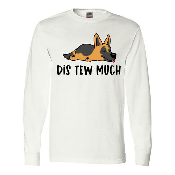 Inktastic Napping Dis Tew Much German Shepherd Long Sleeve T-Shirt
