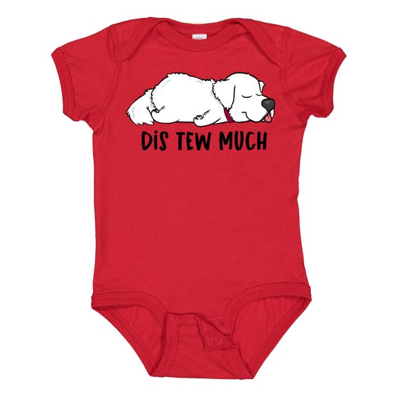 Inktastic Napping Dis Tew Much Great Pyrenees Boys or Girls Baby Bodysuit