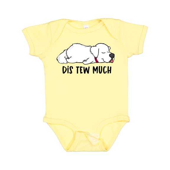 Inktastic Napping Dis Tew Much Great Pyrenees Boys or Girls Baby Bodysuit