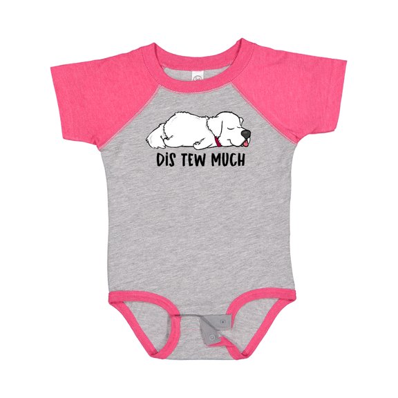Inktastic Napping Dis Tew Much Great Pyrenees Boys or Girls Baby Bodysuit