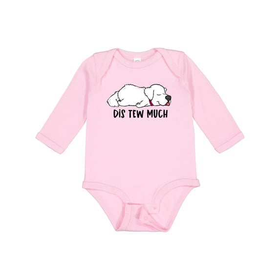 Inktastic Napping Dis Tew Much Great Pyrenees Boys or Girls Long Sleeve Baby Bodysuit