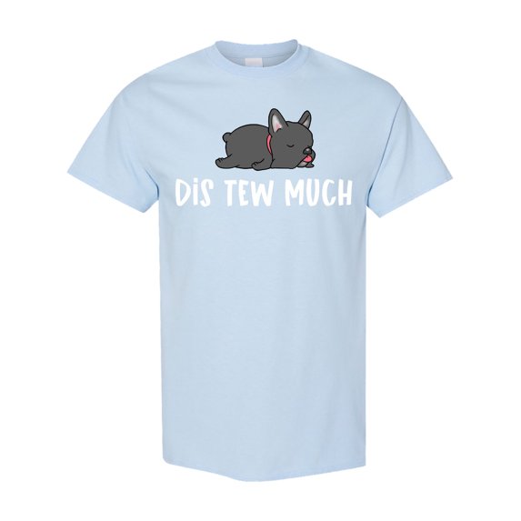 Inktastic Napping Dis Tew Much Grey Frenchie T-Shirt