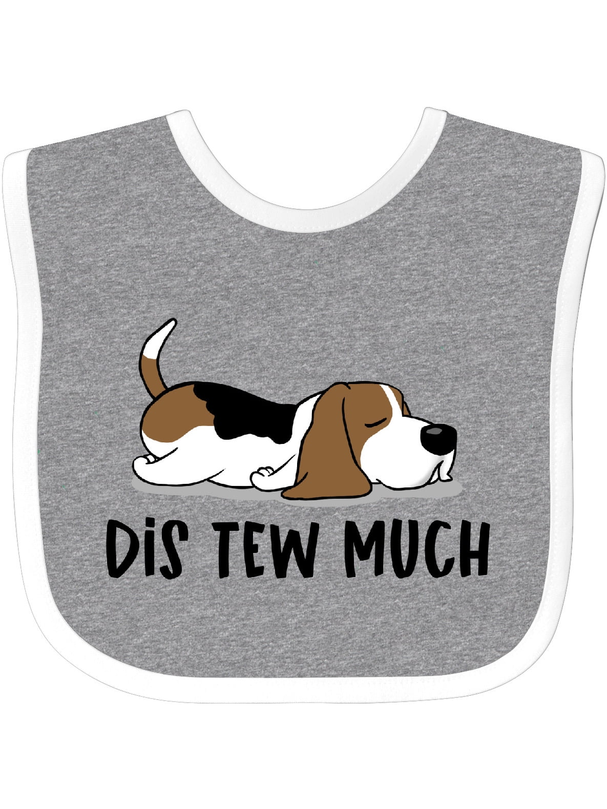 Inktastic Napping Dis Tew Much Hound Dog Boys or Girls Baby Bib ...