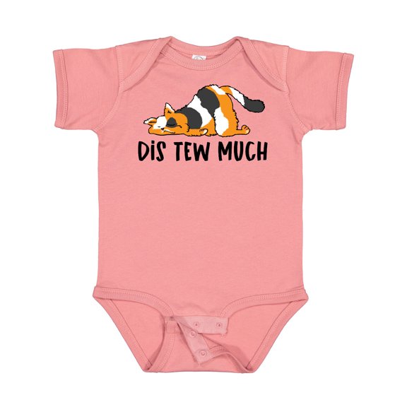 Inktastic Napping Dis Tew Much Longhair Calico Cat Boys or Girls Baby Bodysuit