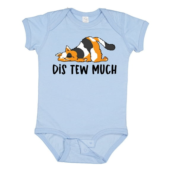 Inktastic Napping Dis Tew Much Longhair Calico Cat Boys or Girls Baby Bodysuit