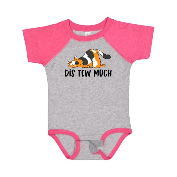 Inktastic Napping Dis Tew Much Longhair Calico Cat Boys or Girls Baby Bodysuit