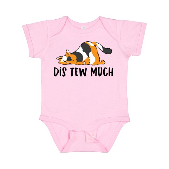 Inktastic Napping Dis Tew Much Longhair Calico Cat Boys or Girls Baby Bodysuit