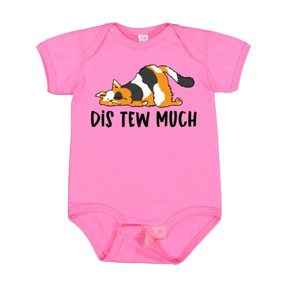 Inktastic Napping Dis Tew Much Longhair Calico Cat Boys or Girls Baby Bodysuit