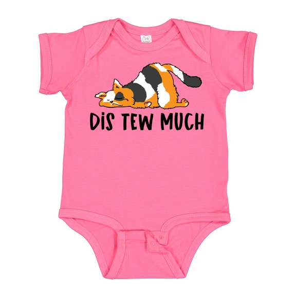 Inktastic Napping Dis Tew Much Longhair Calico Cat Boys or Girls Baby Bodysuit