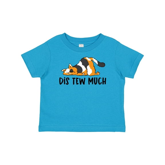 Inktastic Napping Dis Tew Much Longhair Calico Cat Boys or Girls Baby T-Shirt