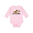thumbnail image 1 of Inktastic Napping Dis Tew Much Longhair Calico Cat Boys or Girls Long Sleeve Baby Bodysuit, 1 of 5