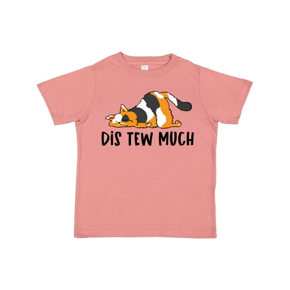Inktastic Napping Dis Tew Much Longhair Calico Cat Boys or Girls Toddler T-Shirt