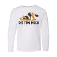 thumbnail image 1 of Inktastic Napping Dis Tew Much Longhair Calico Cat Long Sleeve Youth T-Shirt, 1 of 5