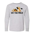 thumbnail image 1 of Inktastic Napping Dis Tew Much Longhair Calico Cat Long Sleeve Youth T-Shirt, 1 of 5