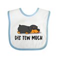 thumbnail image 1 of Inktastic Napping Dis Tew Much Rottweiler Boys or Girls Baby Bib, 1 of 4
