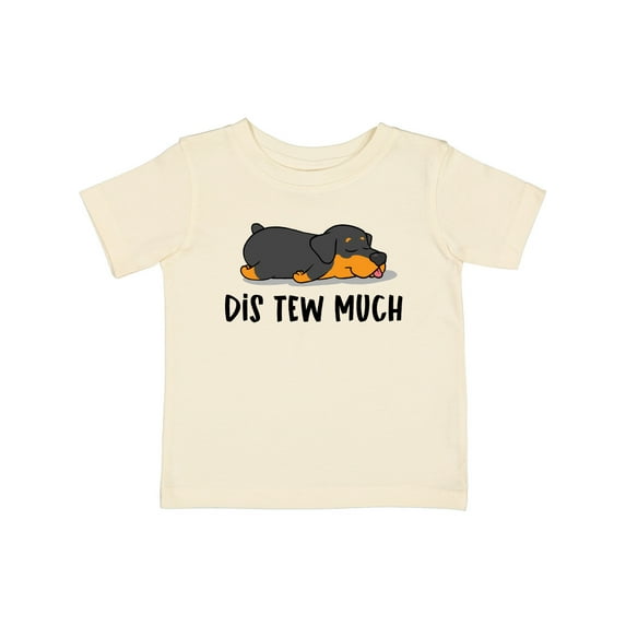 Inktastic Napping Dis Tew Much Rottweiler Boys or Girls Baby T-Shirt