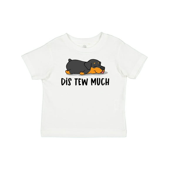 Inktastic Napping Dis Tew Much Rottweiler Boys or Girls Baby T-Shirt