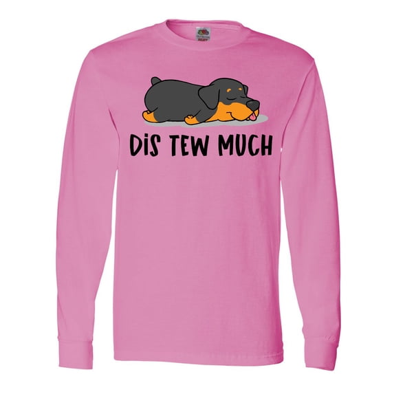 Inktastic Napping Dis Tew Much Rottweiler Long Sleeve T-Shirt