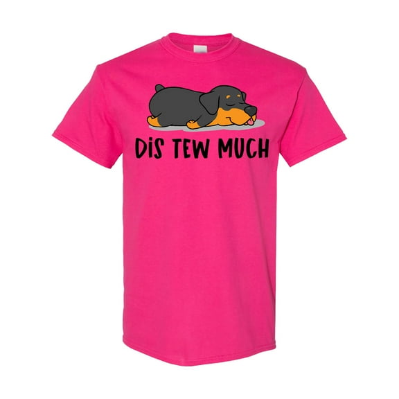 Inktastic Napping Dis Tew Much Rottweiler T-Shirt