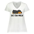 thumbnail image 1 of Inktastic Napping Dis Tew Much Rottweiler Women's Plus Size V-Neck T-Shirt, 1 of 5