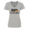 thumbnail image 1 of Inktastic Napping Dis Tew Much Rottweiler Women's V-Neck T-Shirt, 1 of 5