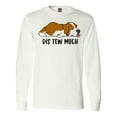 thumbnail image 1 of Inktastic Napping Dis Tew Much St. Bernard Long Sleeve T-Shirt, 1 of 5