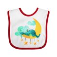 thumbnail image 1 of Inktastic Napping Moon Dragon Boys or Girls Baby Bib, 1 of 4