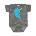 thumbnail image 1 of Inktastic Narwhal Boys or Girls Baby Bodysuit, 1 of 5