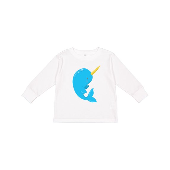 Inktastic Narwhal Boys or Girls Long Sleeve Toddler T-Shirt