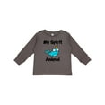 thumbnail image 1 of Inktastic Narwhal is My Spirit Animal Boys or Girls Long Sleeve Toddler T-Shirt, 1 of 5