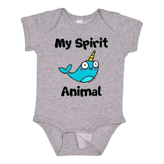 Inktastic Narwhal is my Spirit Animal Boys or Girls Baby Bodysuit
