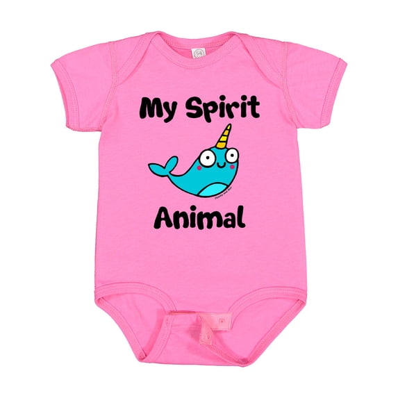 Inktastic Narwhal is my Spirit Animal Boys or Girls Baby Bodysuit