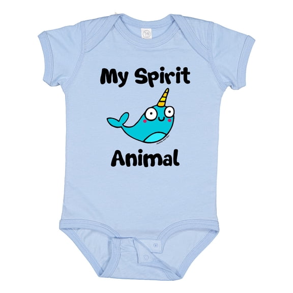 Inktastic Narwhal is my Spirit Animal Boys or Girls Baby Bodysuit