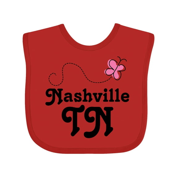 Inktastic Nashville Girls Baby Bib