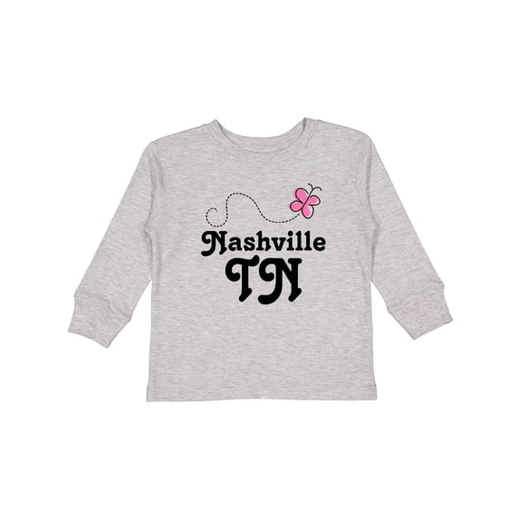 Inktastic Nashville Girls Long Sleeve Toddler T-Shirt