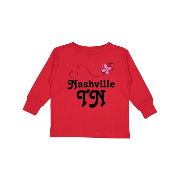 Inktastic Nashville Girls Long Sleeve Toddler T-Shirt