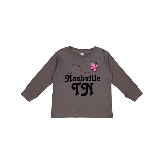 Inktastic Nashville Girls Long Sleeve Toddler T-Shirt
