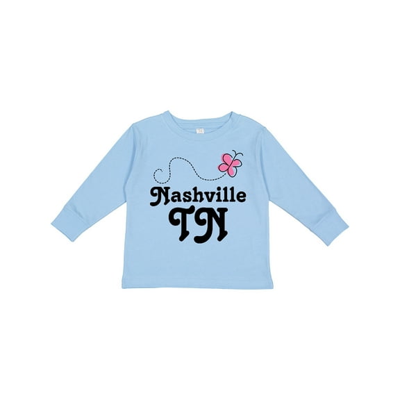Inktastic Nashville Girls Long Sleeve Toddler T-Shirt