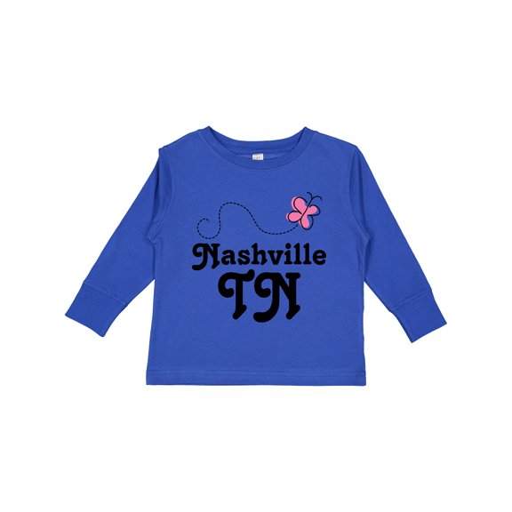 Inktastic Nashville Girls Long Sleeve Toddler T-Shirt