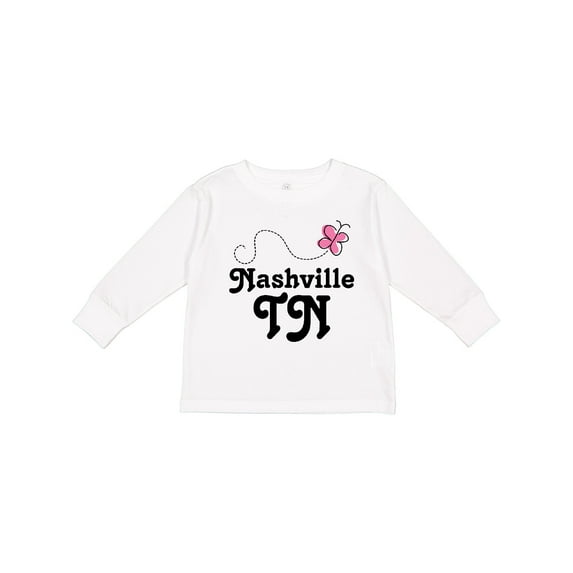 Inktastic Nashville Girls Long Sleeve Toddler T-Shirt