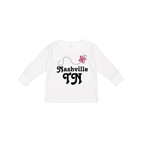 Inktastic Nashville Girls Long Sleeve Toddler T-Shirt