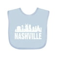 thumbnail image 1 of Inktastic Nashville Skyline Grunge Boys or Girls Baby Bib, 1 of 4