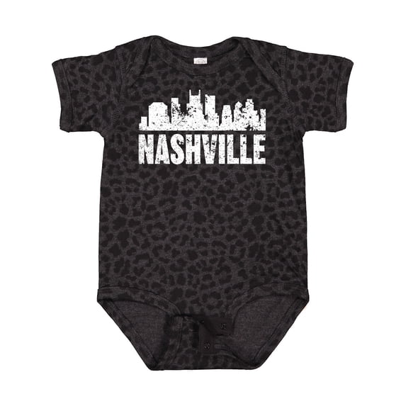 Inktastic Nashville Skyline Grunge Boys or Girls Baby Bodysuit