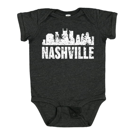Inktastic Nashville Skyline Grunge Boys or Girls Baby Bodysuit