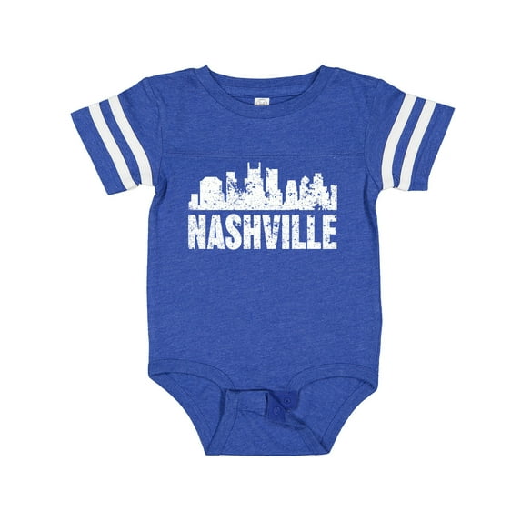 Inktastic Nashville Skyline Grunge Boys or Girls Baby Bodysuit