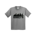 thumbnail image 1 of Inktastic Nashville Skyline Grunge Youth T-Shirt, 1 of 5
