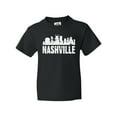 thumbnail image 1 of Inktastic Nashville Skyline Grunge Youth T-Shirt, 1 of 5