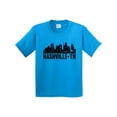 thumbnail image 1 of Inktastic Nashville Skyline Grunge Youth T-Shirt, 1 of 5
