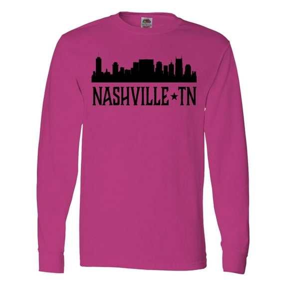 Inktastic Nashville Tennessee City Skyline Long Sleeve T-Shirt