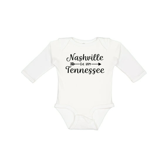 Inktastic Nashville Tennessee Est.1779 Boys or Girls Long Sleeve Baby Bodysuit
